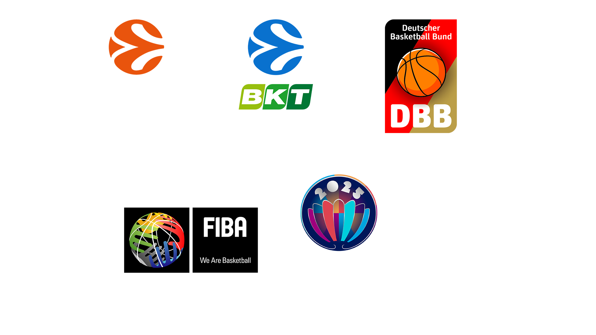 Logos der Basketball-Wettbewerbe